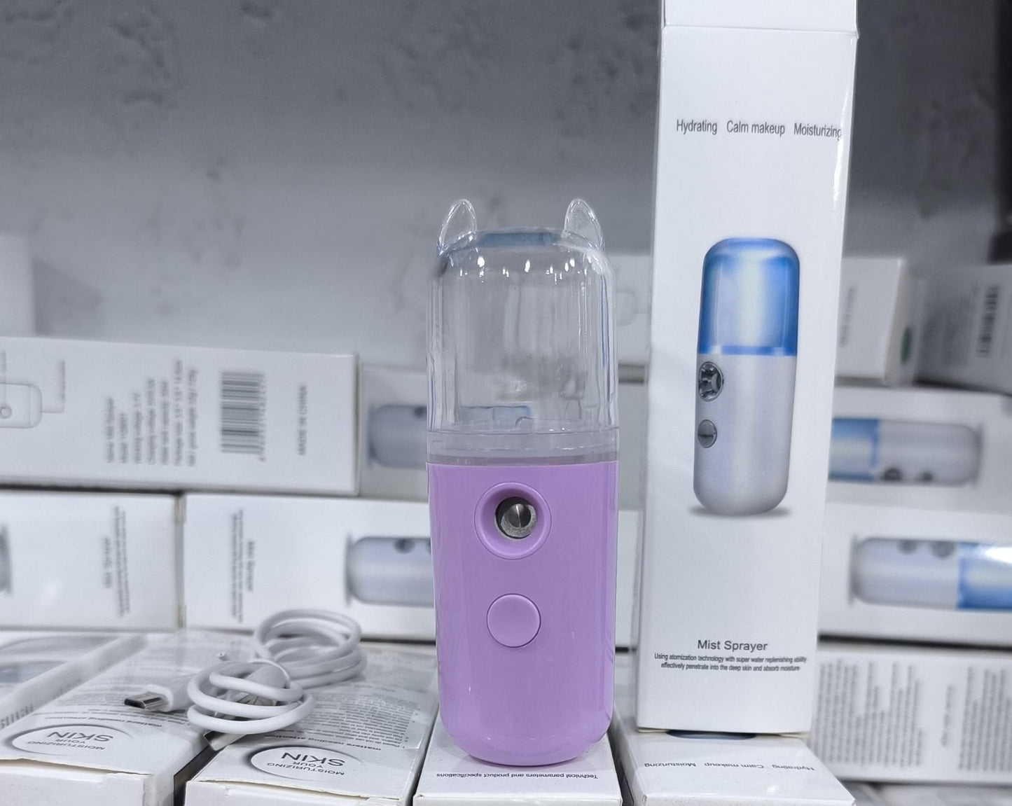 Portable Nano Facial Mist Sprayer – Hydrating Ionic Facial Steamer for Instant Skin Moisture, Glow & Refreshing Mist | USB Rechargeable