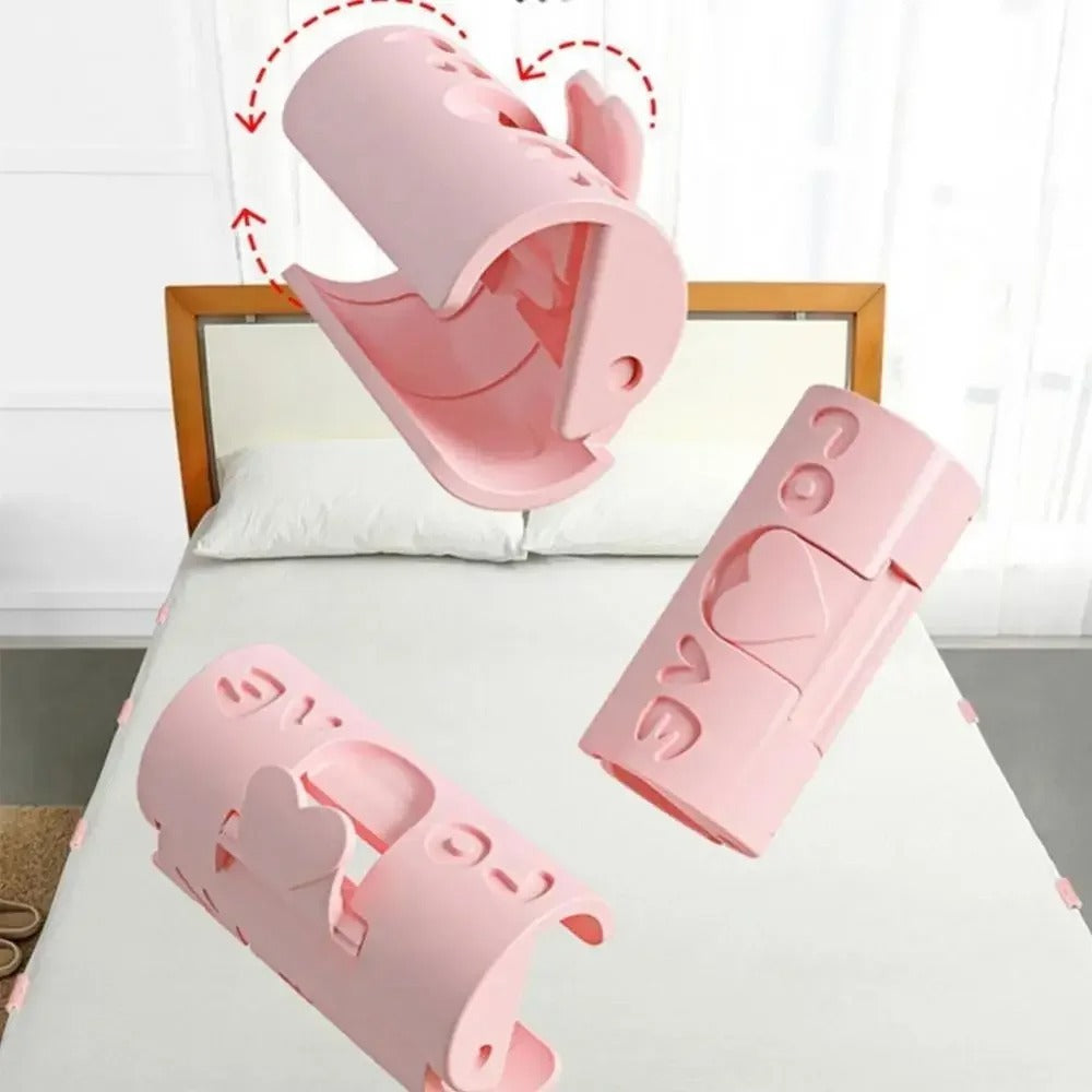 5Pcs BedSheet Clips | Non‑Slip Plastic Clamps | Quilt, Blanket, Curtain & Cover Holder Buckles (Random colour)
