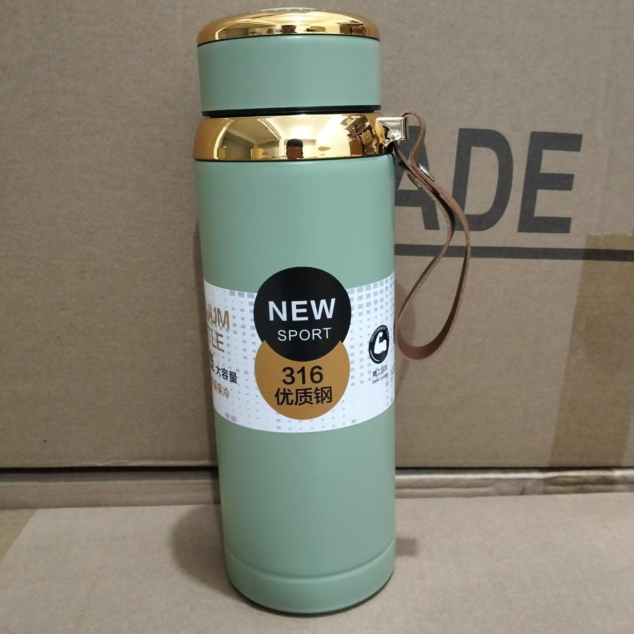 Matte Stainless Steel Bottle Leak Proof Durable Hot Cold Water Bottle For Office Gym Travel size : 1000ml