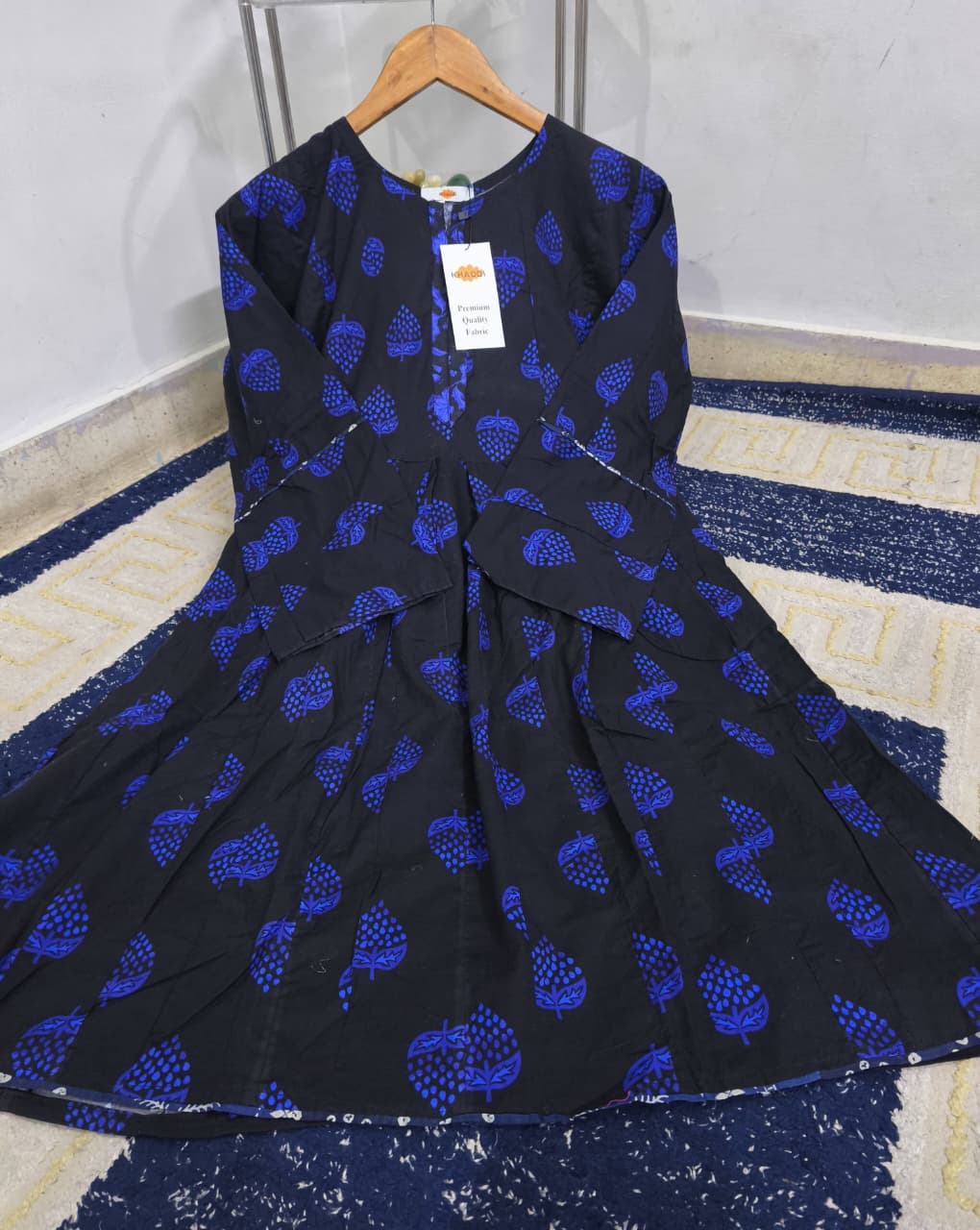 ORIGNAL KHAADI NEW PRINTS STITCHED FROCK ✨