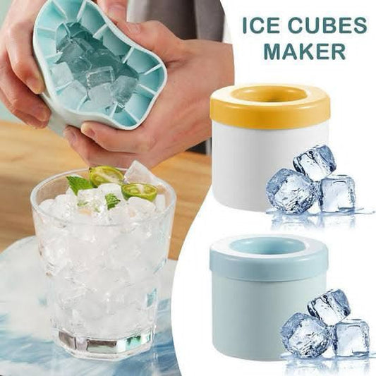 🧊 Mini Silicone Ice Cubes Bucket with Box Packing (Mix/Random colour)